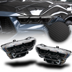 Auto Addict 2024+ Ford Mustang S650 Carbon Fiber Headlights